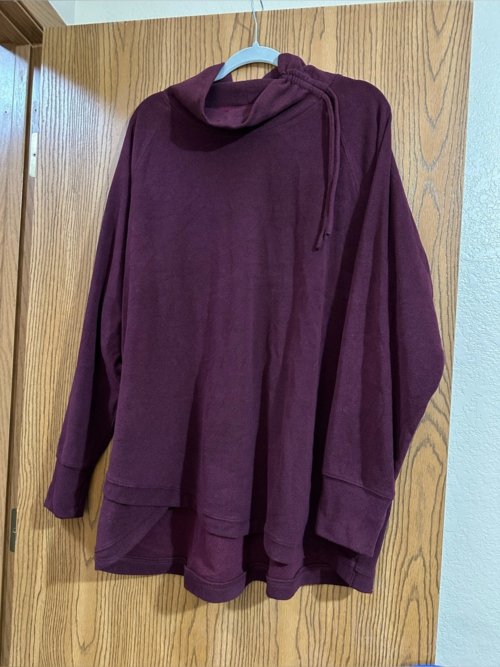 Maurices Burgundy Cowl Neck Long Sleeve Sweater
